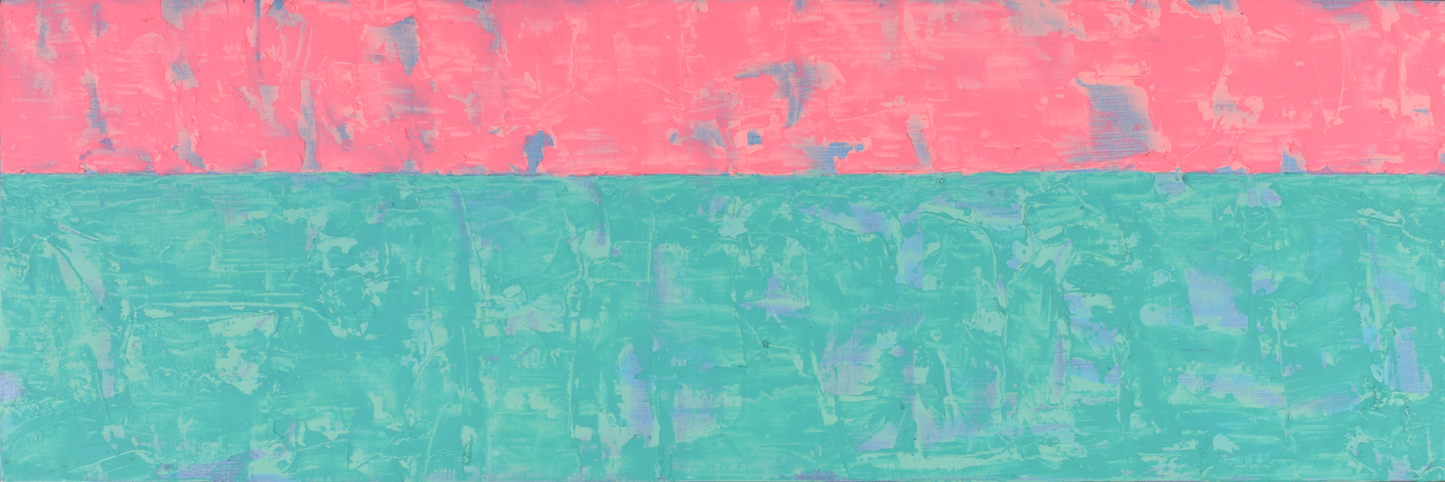 Pink over Turquoise over Blue